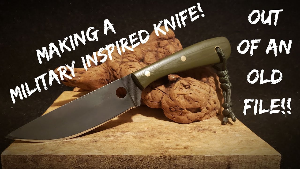 Making A Cool Knife Out Of An Old File | Knife Makers Vlog