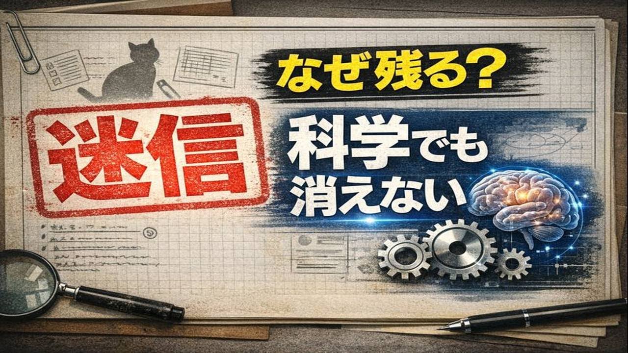 迷信はなぜ消えない？科学が勝てない3つの理由【心理・脳・共同体】、迷信に振り回されない方法｜運・生活・共同体で整理する、なぜ迷信はSNSで増えて見える？不安が強化される正体