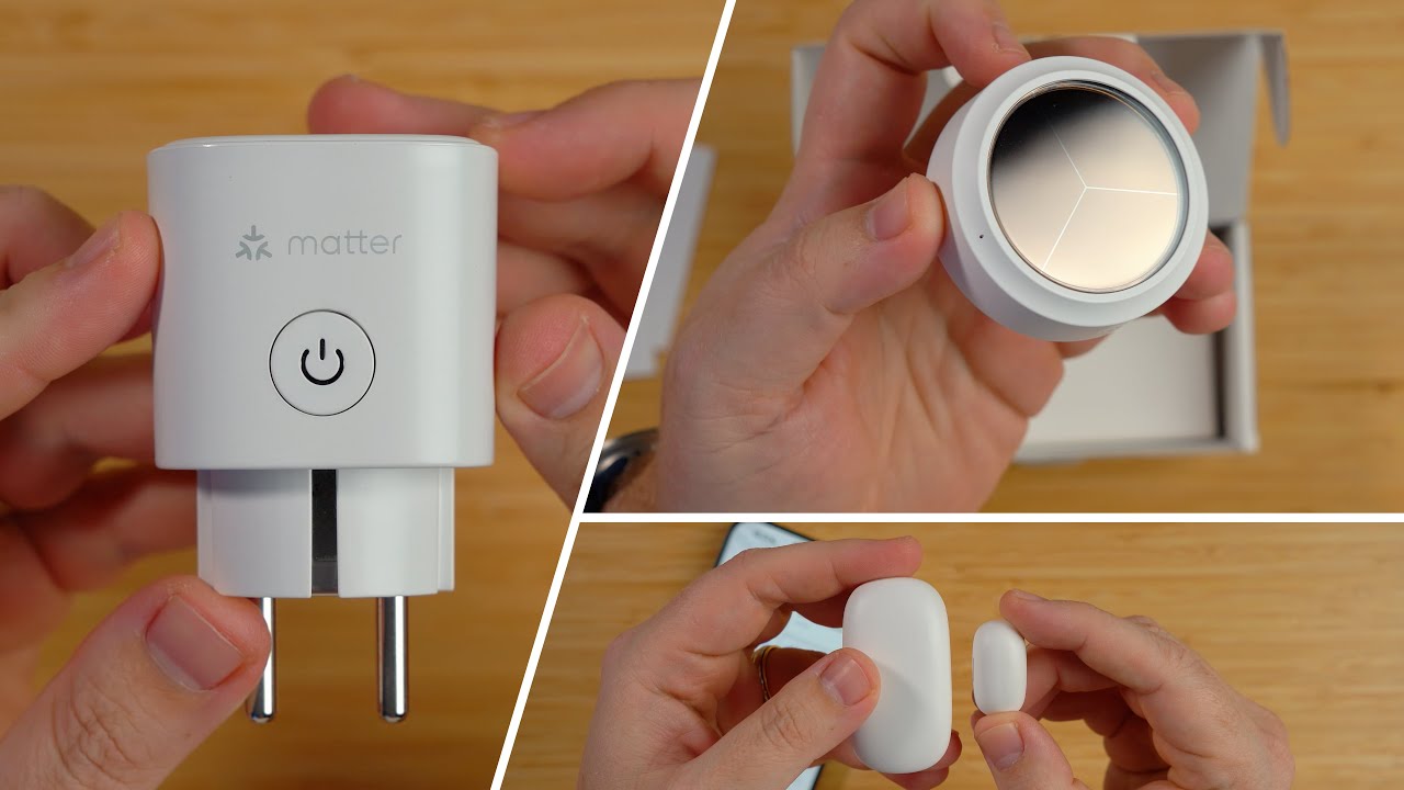 Tomada inteligente, sensor de temperatura/umidade e de porta/janela da Meross