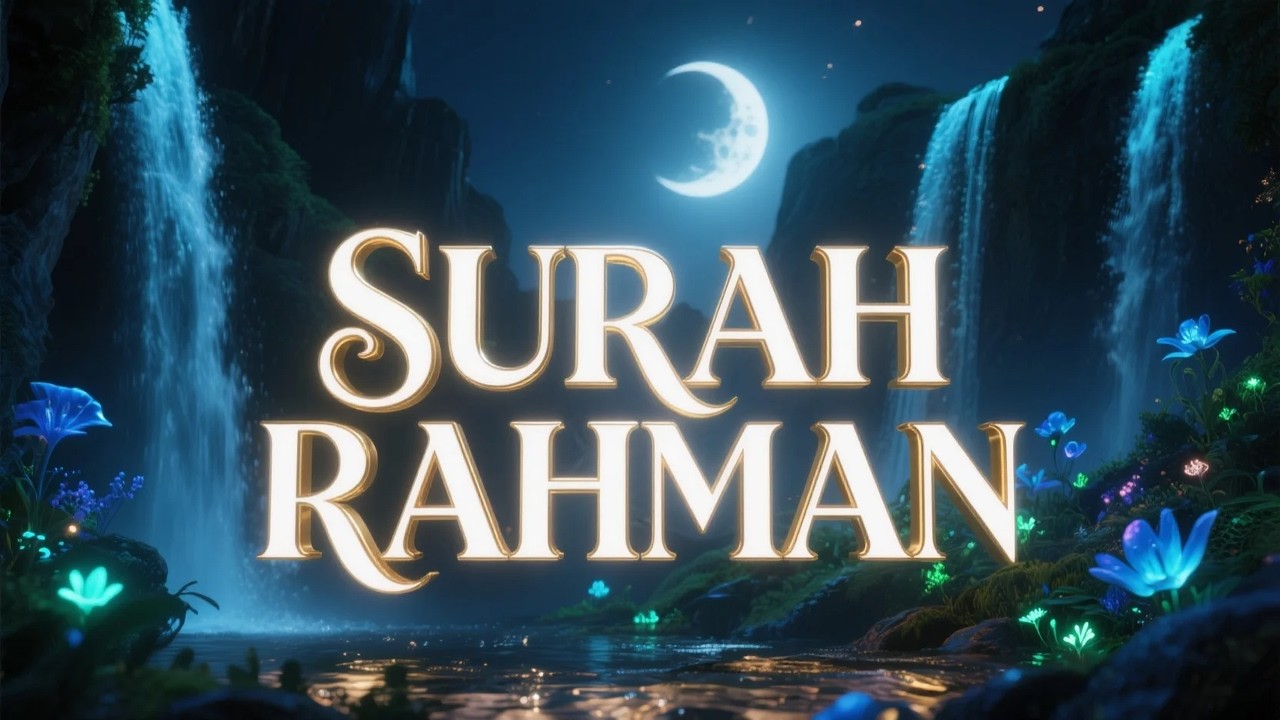 Surah Ar Rahman سورة الرحمن | تلاوة جميلة تبعث الطمأنينة في هدوء الليل | #سكينة
