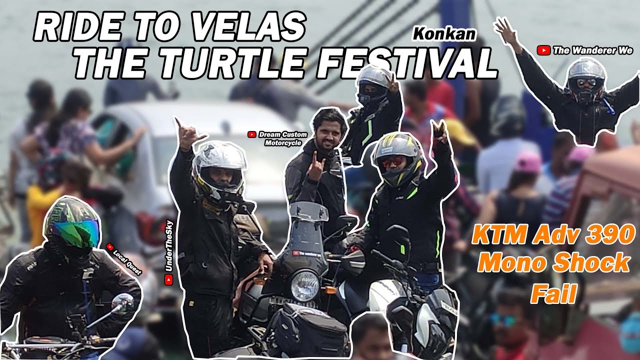 KTM Adv Shock fail | Day 01 | Ride to Velas Turtle Festival | Raighad | Ridographer Tushar