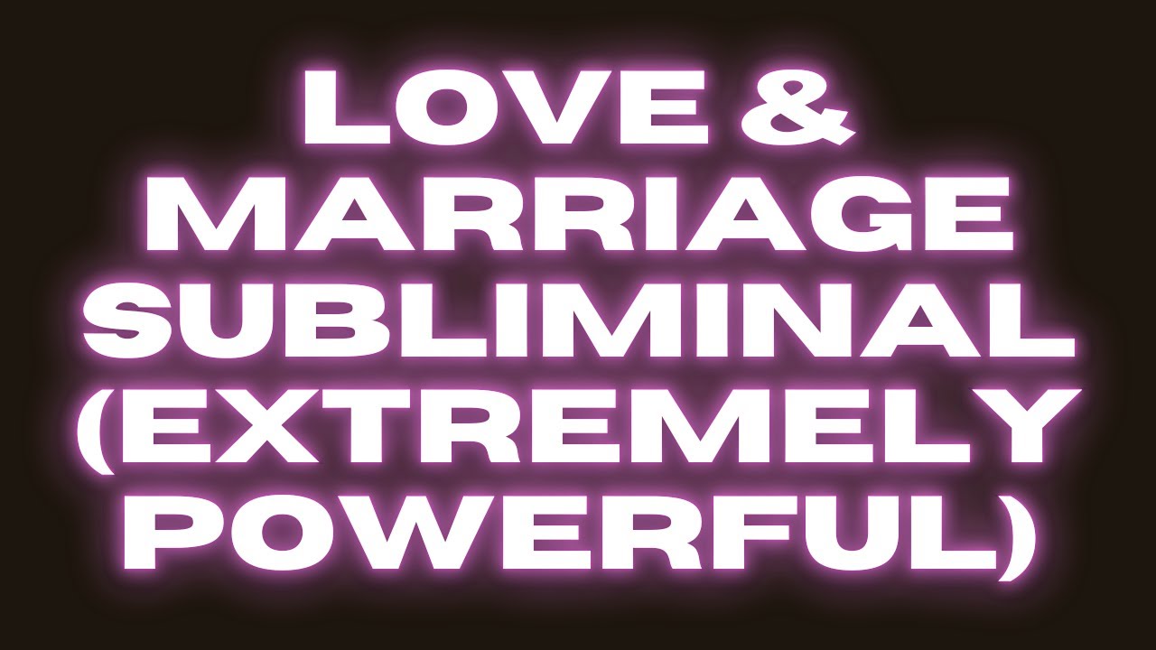 💍💖 Attract LOVE & MARRIAGE at record speed (subliminal rampage)