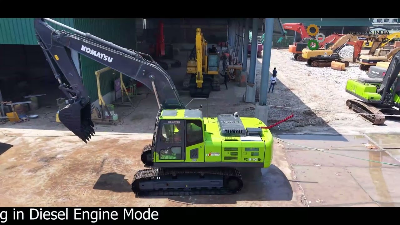 Infra Engineers India Pvt Ltd | IEPL | Dual Electric & Diesel Hybrid Excavator | Komatsu PC210