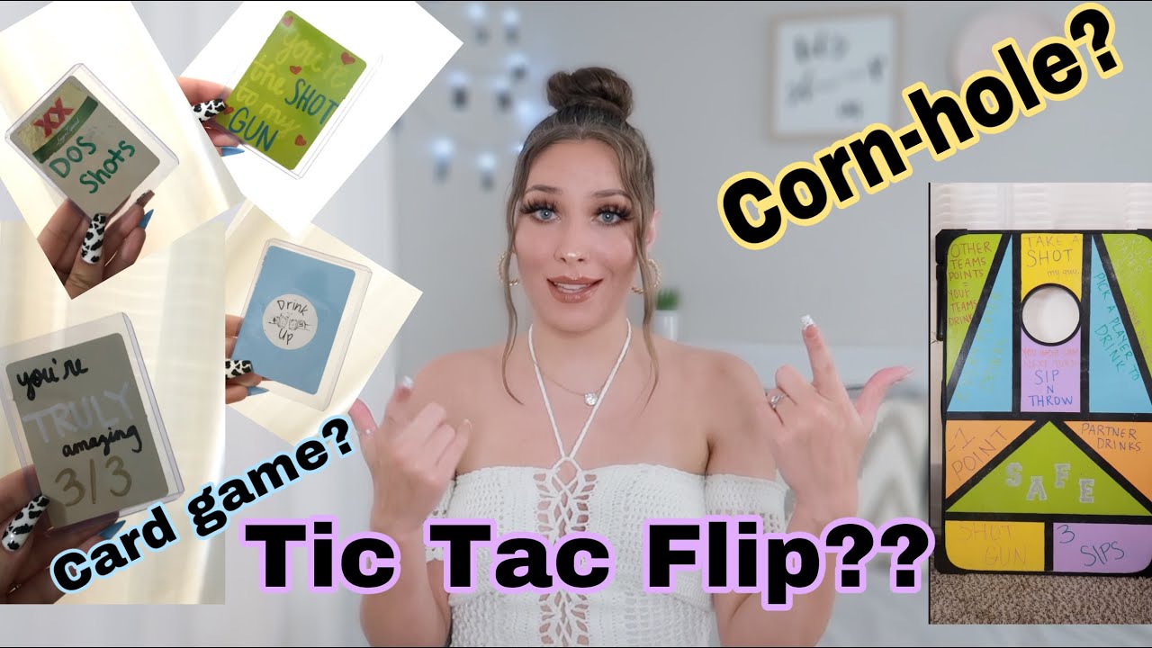 The Best DIY Drinking Games To Play With Friends & Family! | Card Games, Tic Tac Flip & More! |