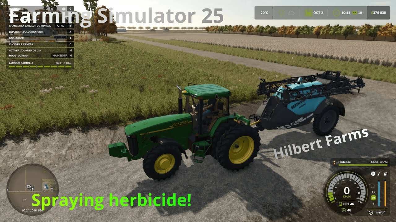 FS25 / Spraying herbicide! / Hilbert Farms Part 1