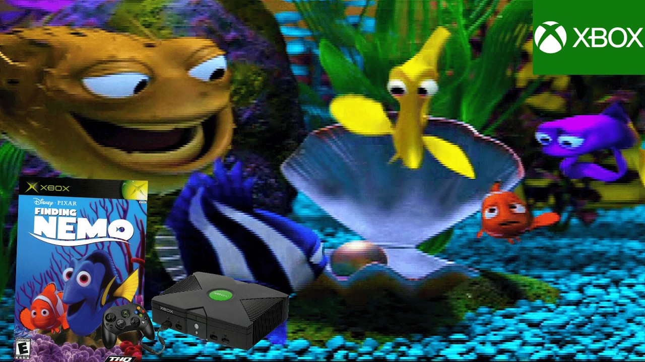 Disney/Pixar Finding Nemo (2003) Microsoft Xbox Gameplay #3 in HD