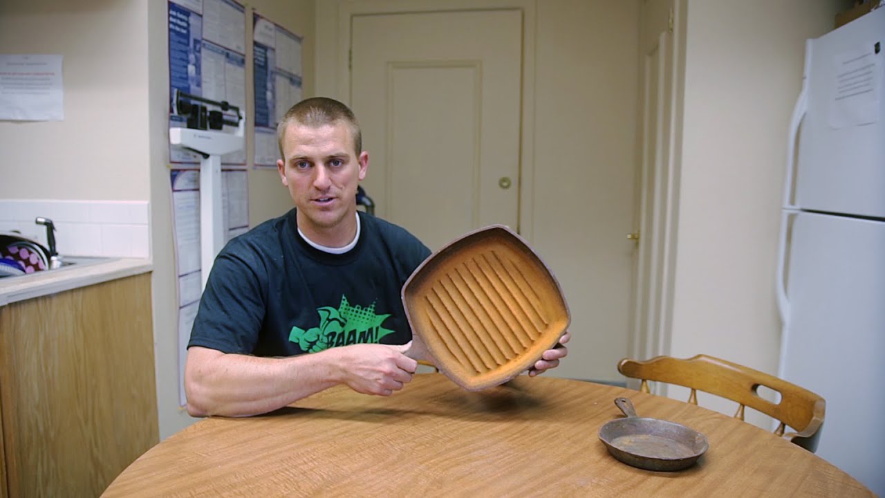 How to clean rust from cast iron with molasses!