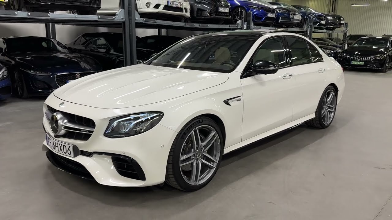 Mercedes-Benz E 63 AMG 4.0 V8 571 KM, 2018. Salon PL. 1 wł. Wzorowa historia. Wideoprezentacja.