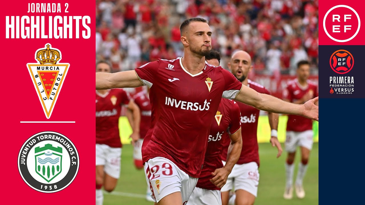 Resumen #PrimeraFederación | Real Murcia CF 1-0 Juventud de Torremolinos | Jornada 2 | Temp. 25/26