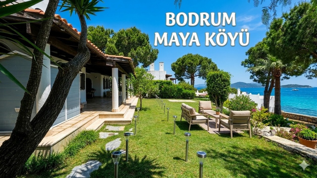 Bodrum'da Denize Sıfır Sitede 4+1 Bahçe Katı! 🌊 Müstakil Villa Tadında