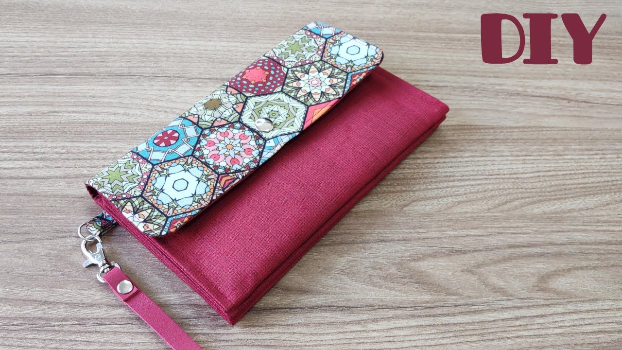 Carteira de mão fácil passo a passo / DIY easy hand wallet