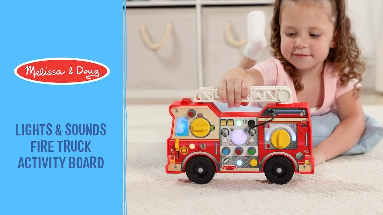 Melissa & Doug Lights & Sounds Fire Truck Activity Board