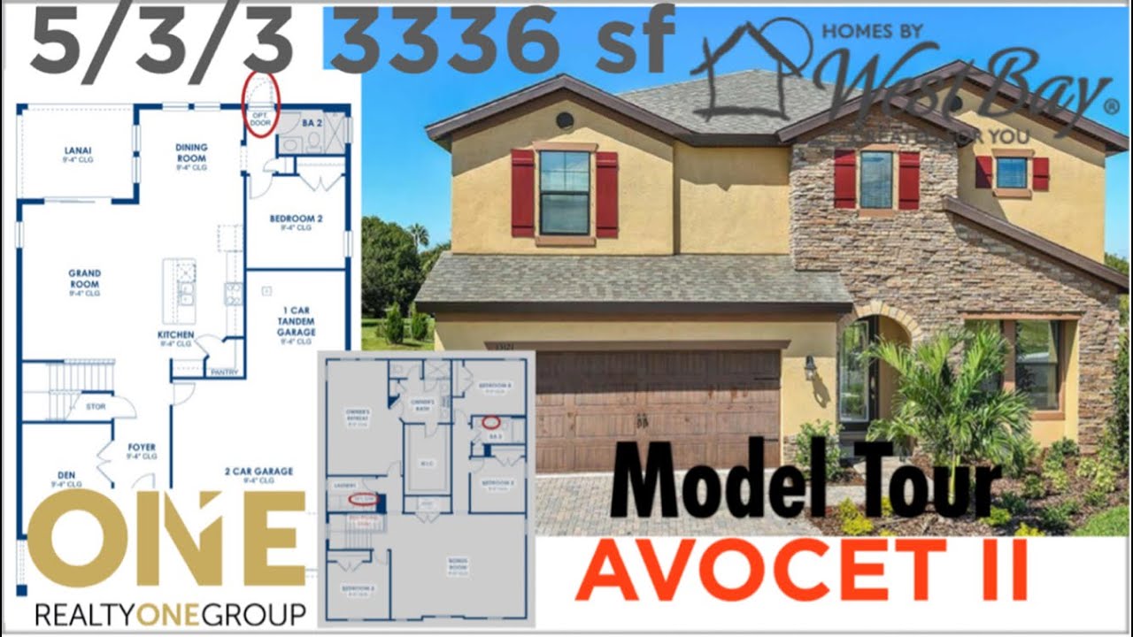 AVOCET II Model Tour by Westbay Homes in Crosswind Ranch Parrish FL with Robert Lunt