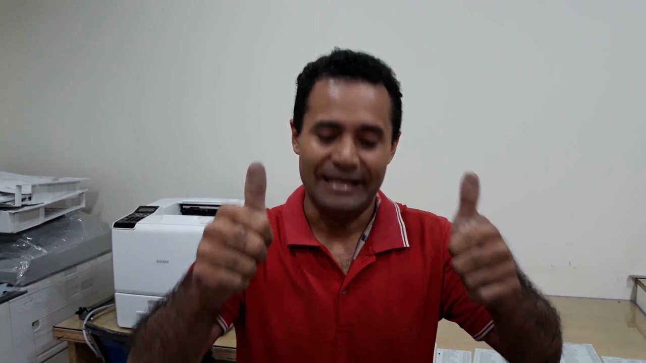 Atolamento de Papel na impressora Ricoh (grande porte)