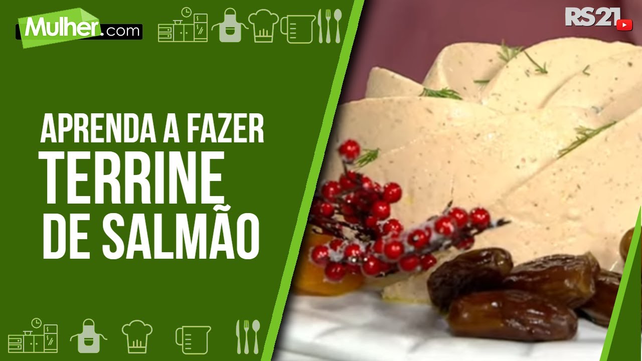 Aprenda a fazer delicioso terrine de salmão - Mulher.com - @RedeSeculo21 - 29/10/2021