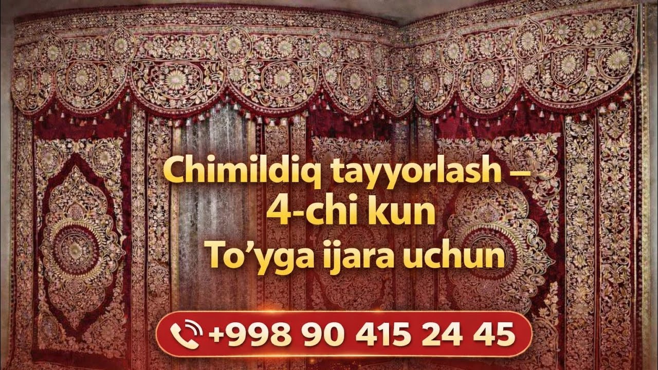 Chimildiq tayyorlaymiz bugun 4 - kun.