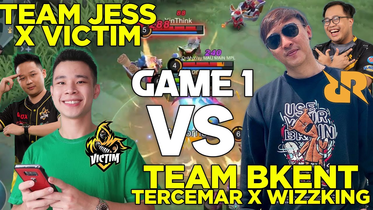 TEAM JESSNOLIMIT X VICTIM VS TEAM BKENT X RRQ WIZZKING !! MATCH SUPER SENGIT MATCH 1!