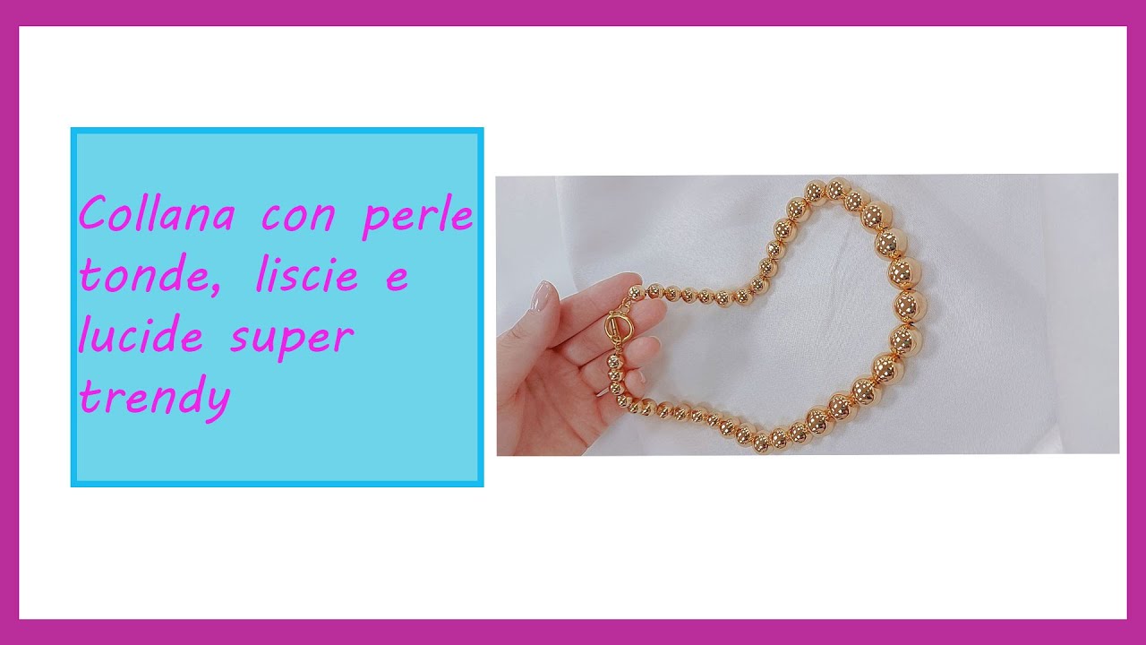 Collana con perle tonde, lisce e lucide super trendy GDO Gioie d'Oriente