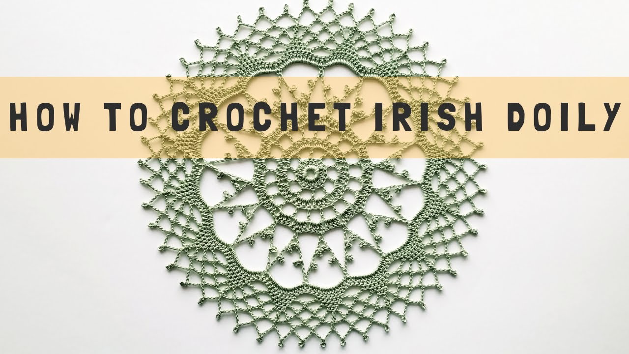 How to crochet Irish doily