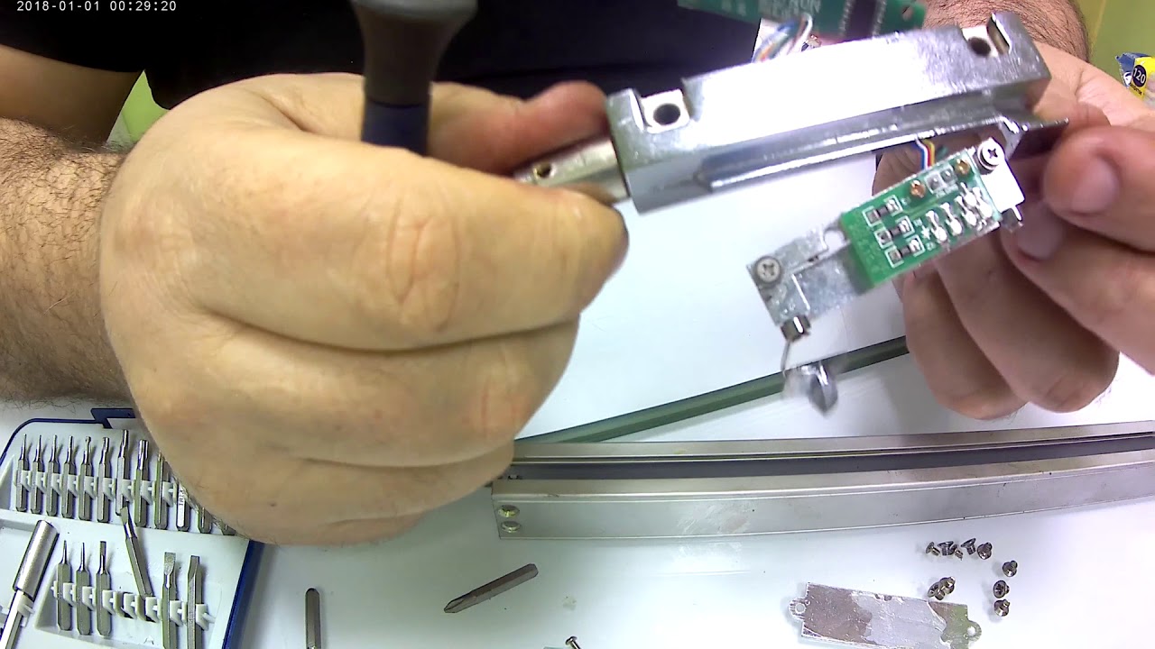 Разборка сломанной линейки УЦИ Ditron DC10F