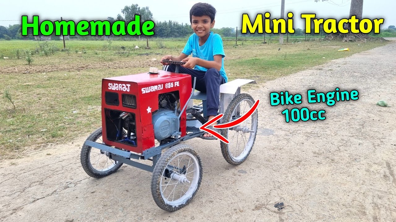 How To Make Mini Tractor From Bike Engine | #komalkumar #hdsinvention #minieichertractor