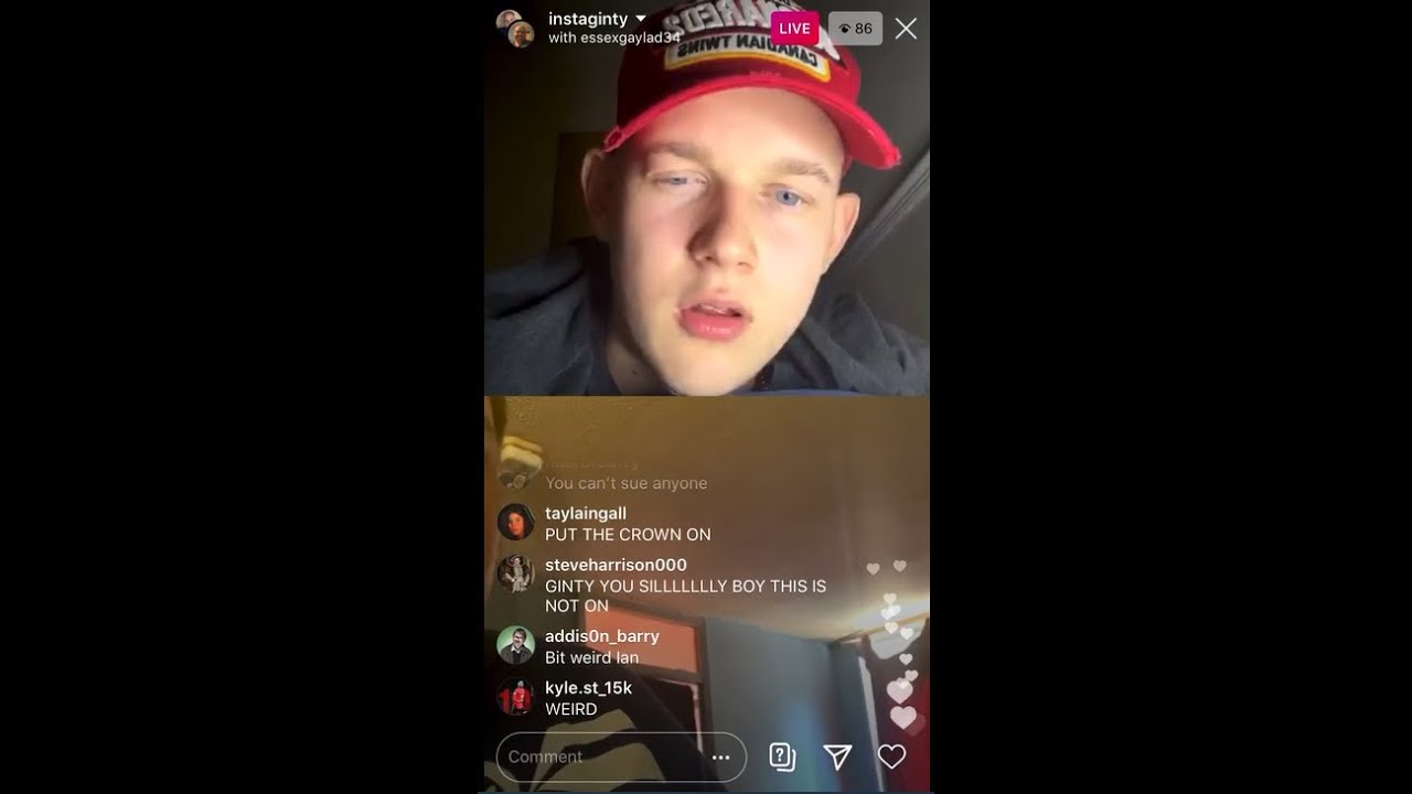 Ian Moore vs Ginty Instagram Live Beef (Full Video)