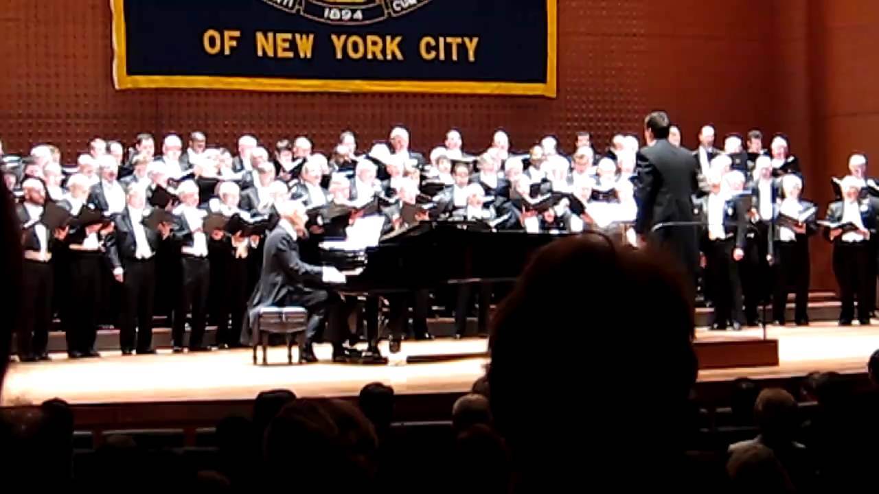 "Walk Him Up the Stairs" arr. Robert Hallock,  University Glee Club of NYC, Alice Tully Hall