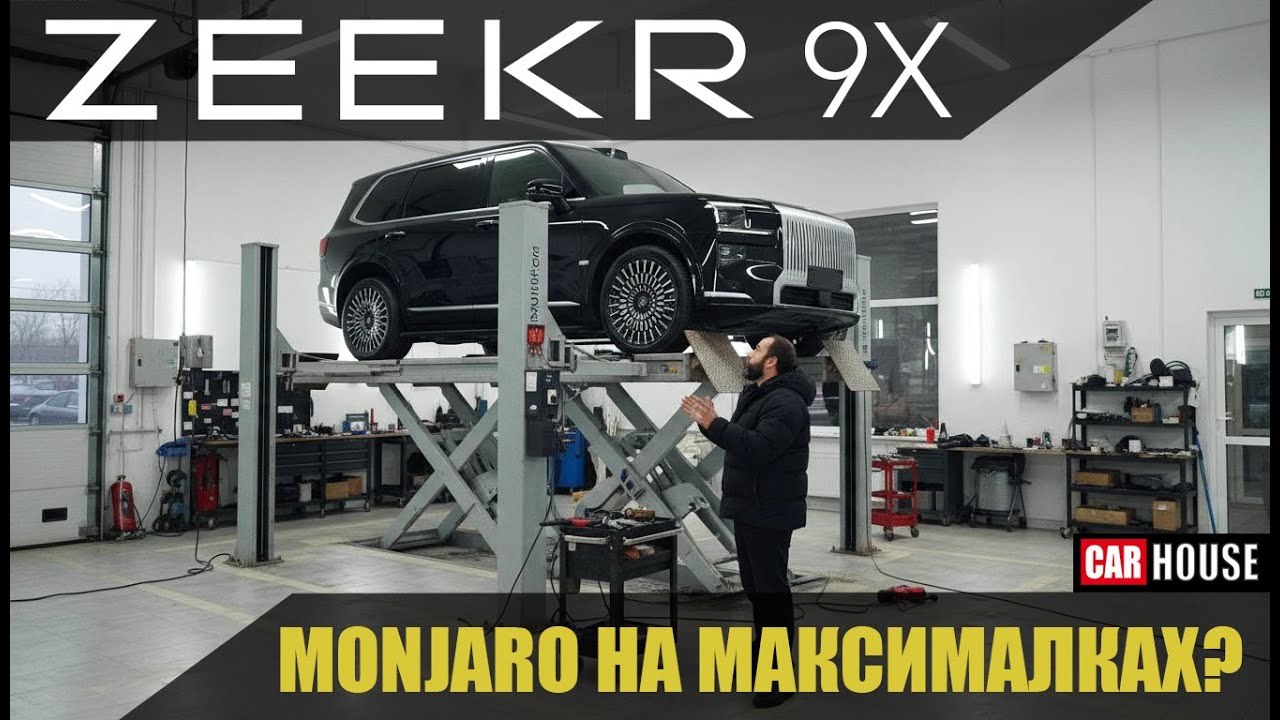 Где нас накололи? Zeekr 9X на подъёмнике