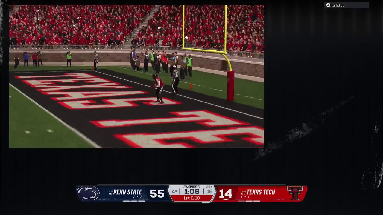 12. Penn State at 20. Texas Tech