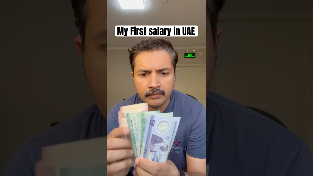 My first salary in UAE #salary #dubai #uae #viralvideo #shorts