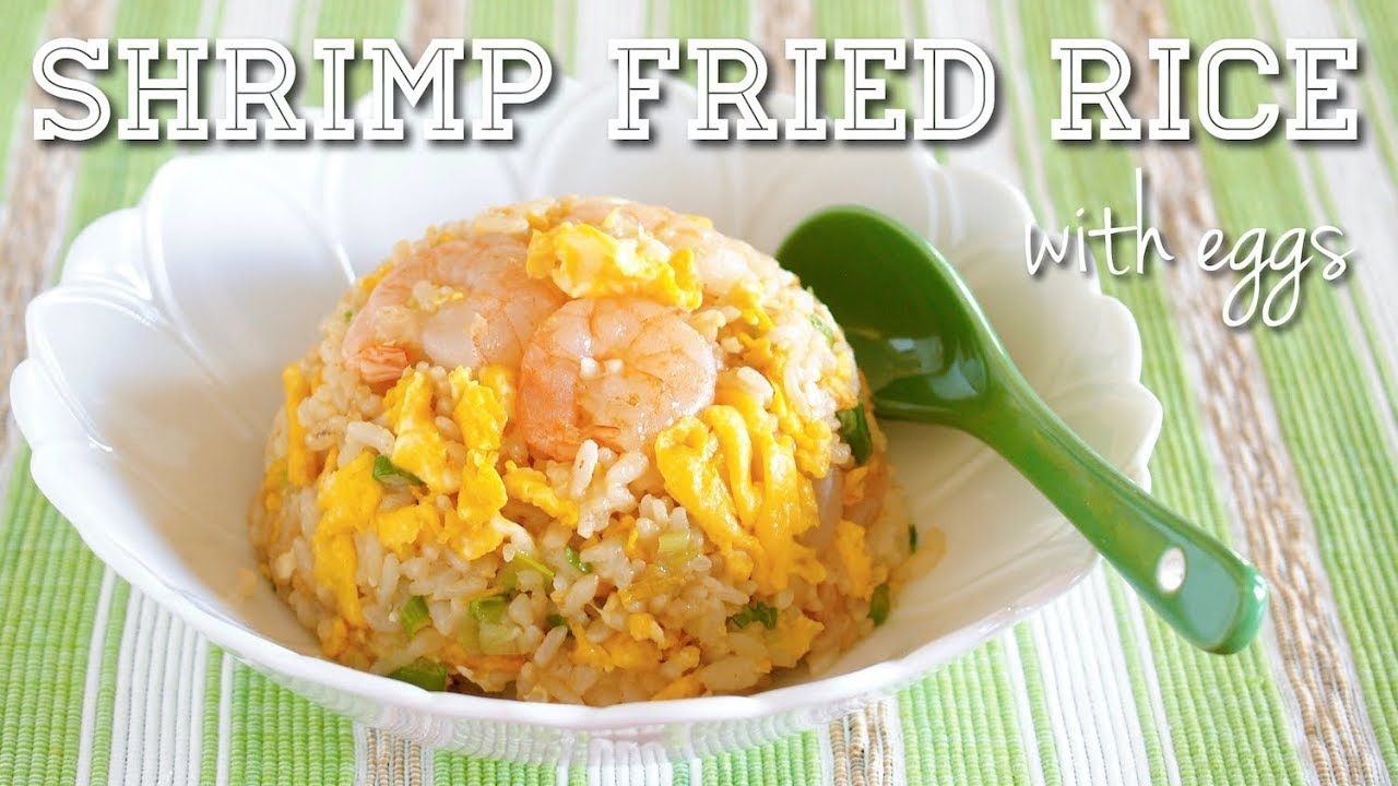 How to Make Japanese Shrimp Fried Rice with Egg (虾仁炒饭 Recipe) | OCHIKERON | Create Eat Happy :)