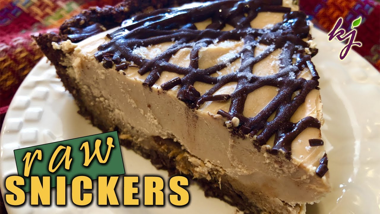 Incredible Snickers Tart | Healthy No Bake Snickers Pie Recipe