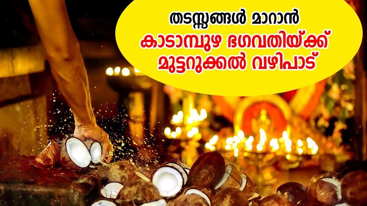 തടസ്സങ്ങൾ മാറാൻ കാടാമ്പുഴ ഭഗവതിയ്ക്ക് മുട്ടറുക്കൽവഴിപാട് Sree Kadampuzha BhagavathiTemple jyothisham