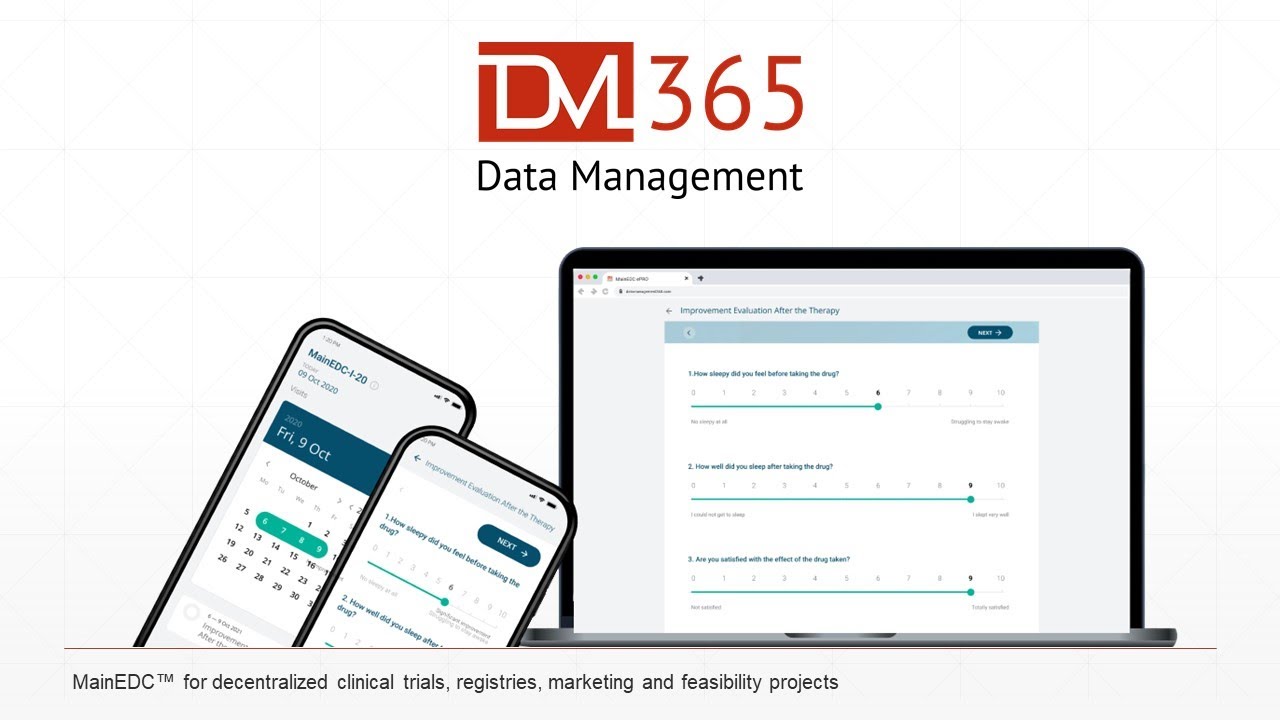 Electronic Data Capture / Randomization / ePRO / eCOA / PACS for Clinical Trials Overview mainEDC