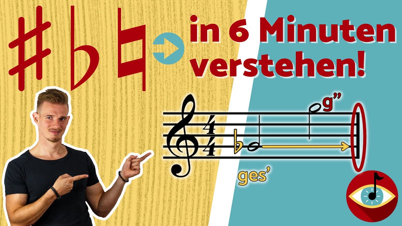 VORZEICHEN und VERSETZUNGSZEICHEN in 6 MINUTEN verstehen!