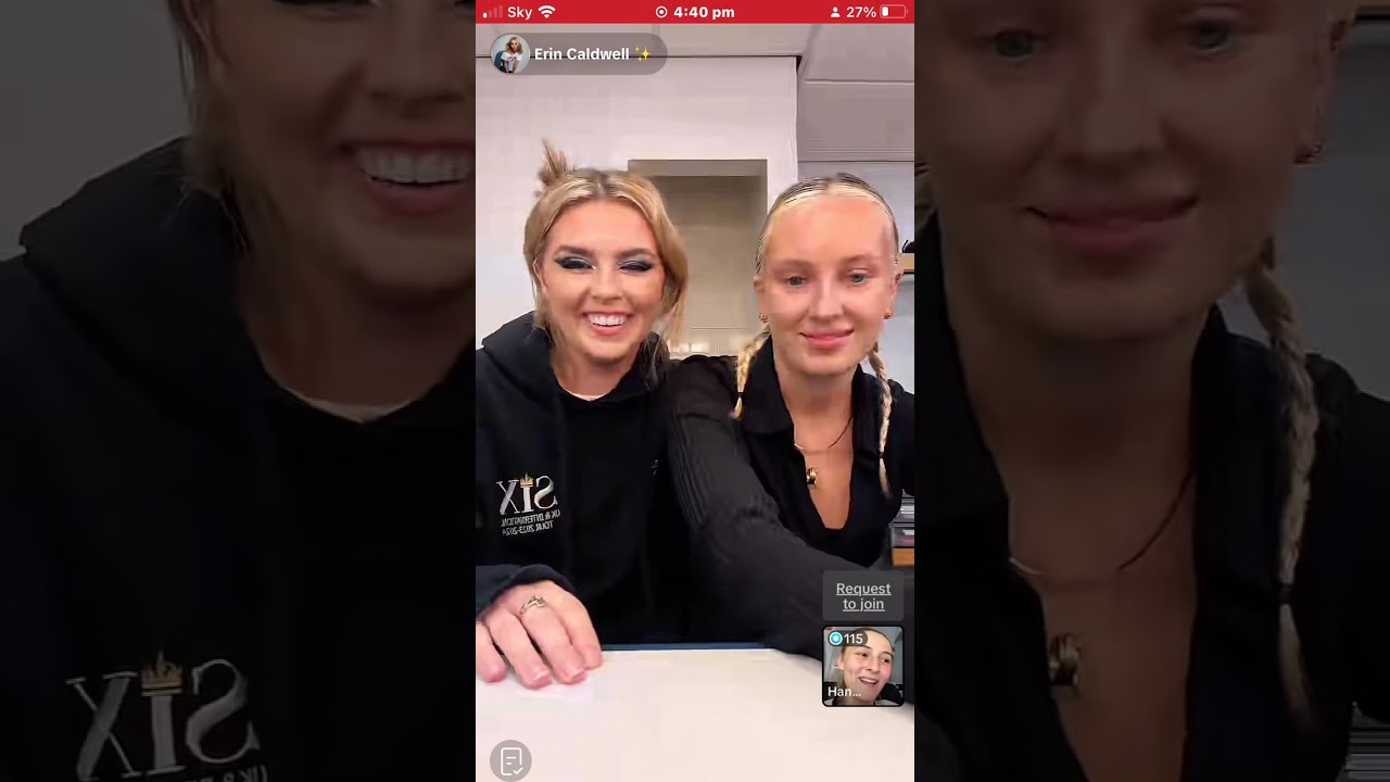 Erin Caldwells TikTok live!! W/ Hannah lowther!!