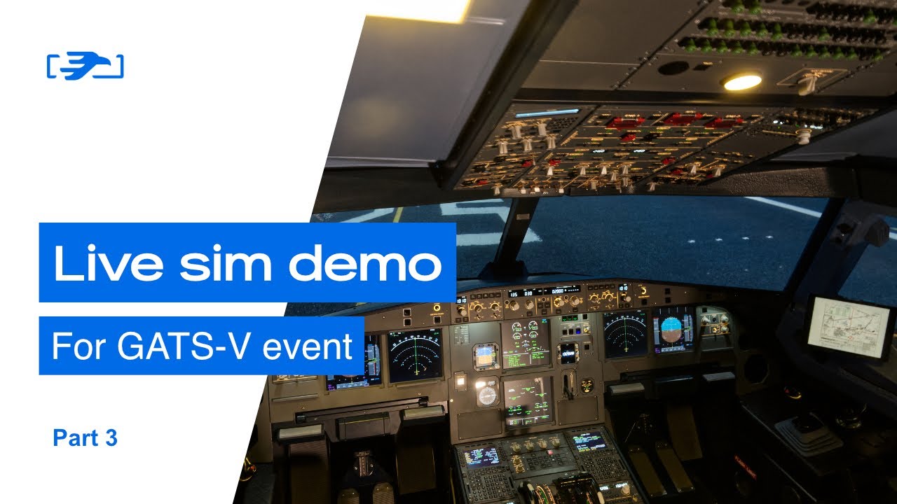 Live demonstration of Simnest A320 FNPT II MCC simulator at GATS-V Exhibition - part 3.