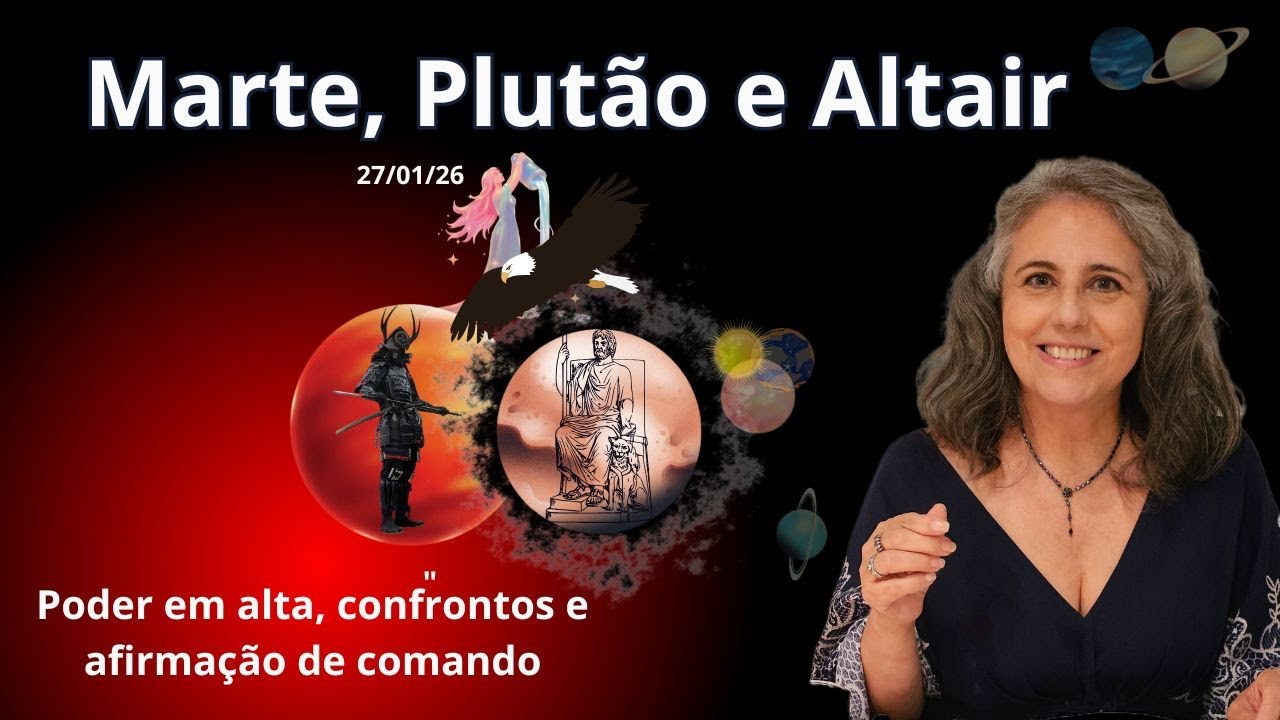 Janeiro termina: conjunção Marte–Plutão-Altair em Aquário ativa poder e perigo | Astrologia em Foco