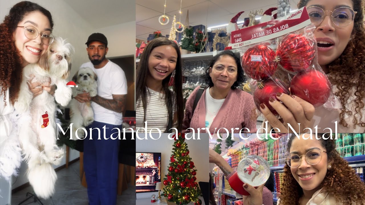 Nossa primeira árvore de Natal 🎄 comprinhas. 