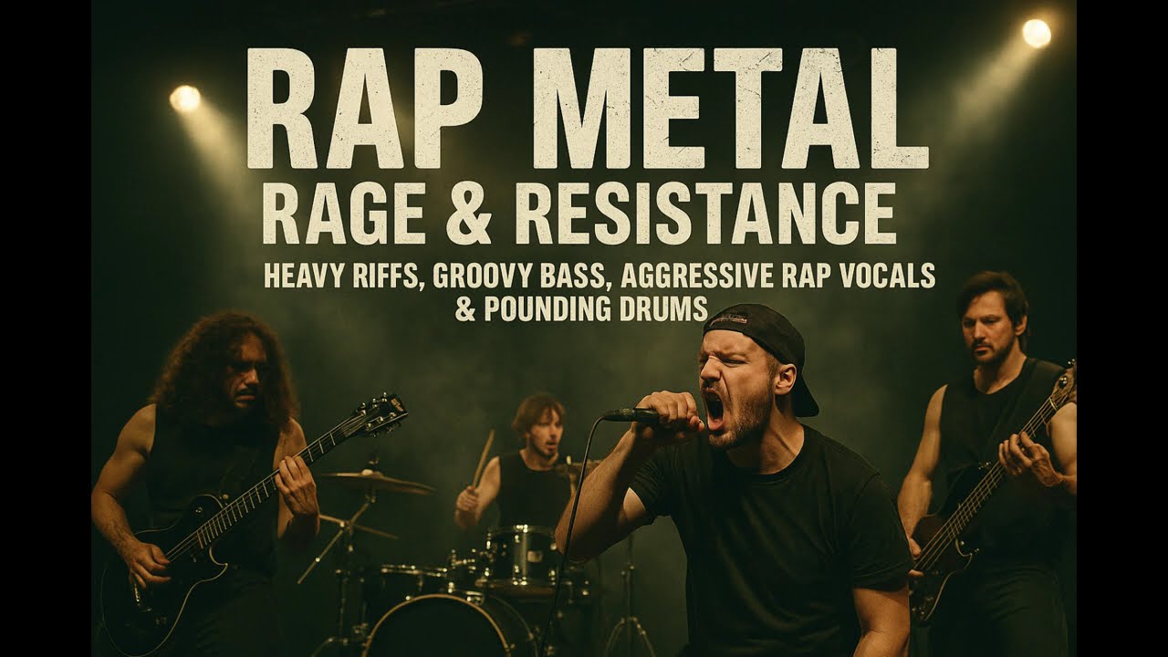 🔥 Rap Metal Rage & Resistance｜Heavy Riffs, Groovy Bass, Aggressive Rap Vocals & Pounding Drums
