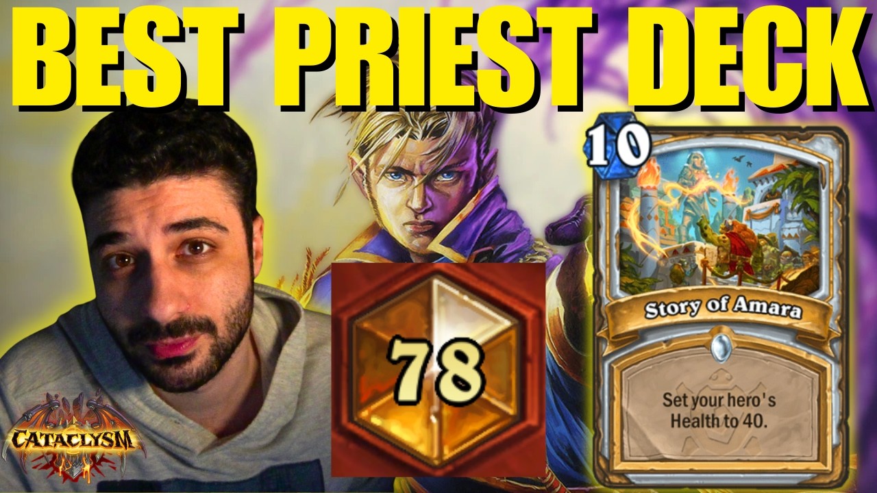 80% побед в топ-100 с Жрецом! Колода + геймплей | Hearthstone Cataclysm