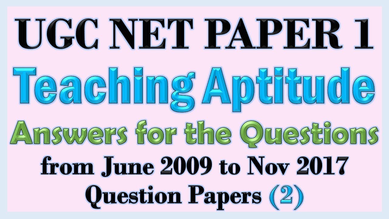 Teaching Aptitude UGC NET Questions & Answers with images and references Part- 2