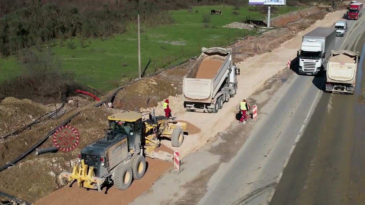 Radovi na rekonstrukciji puta M-2 dionica Tivat – Budva (Jaz)