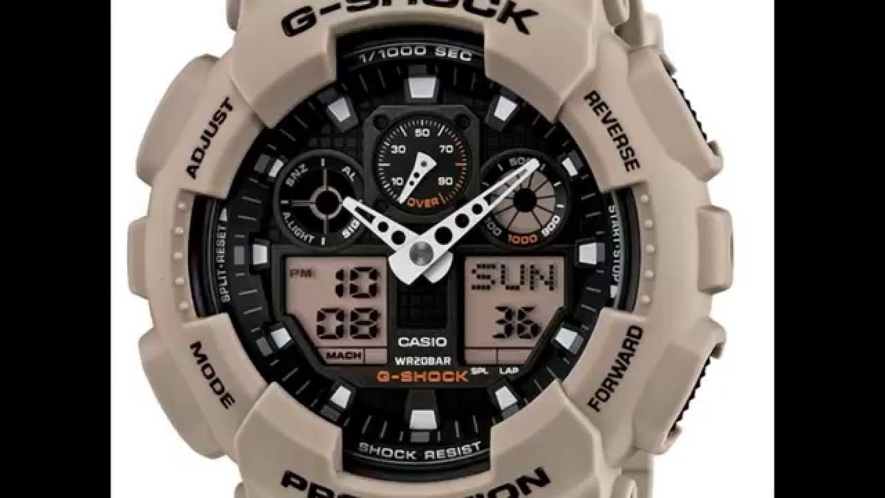 G-SHOCK SALE | GA100SD-8A Military Sand Resin Analog-Digital Watch