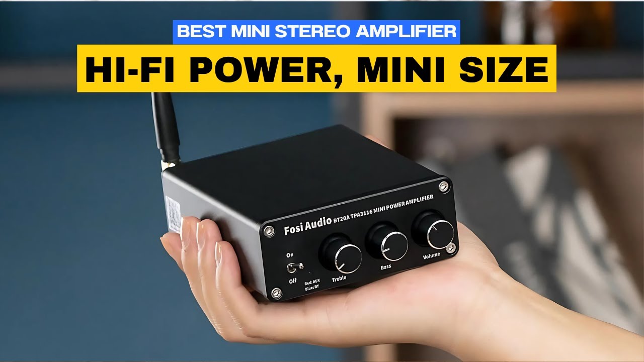 Top 5 Mini Stereo Amplifiers 2025 | Hi-Fi Power in a Compact Design!