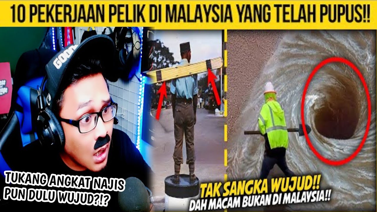 DULU PEKERJAAN MACAM NI PUN WUJUD⁉️ 10 PEKERJAAN PELIK DI MALAYSIA YANG TELAH PUPUS | Wak Lonjong