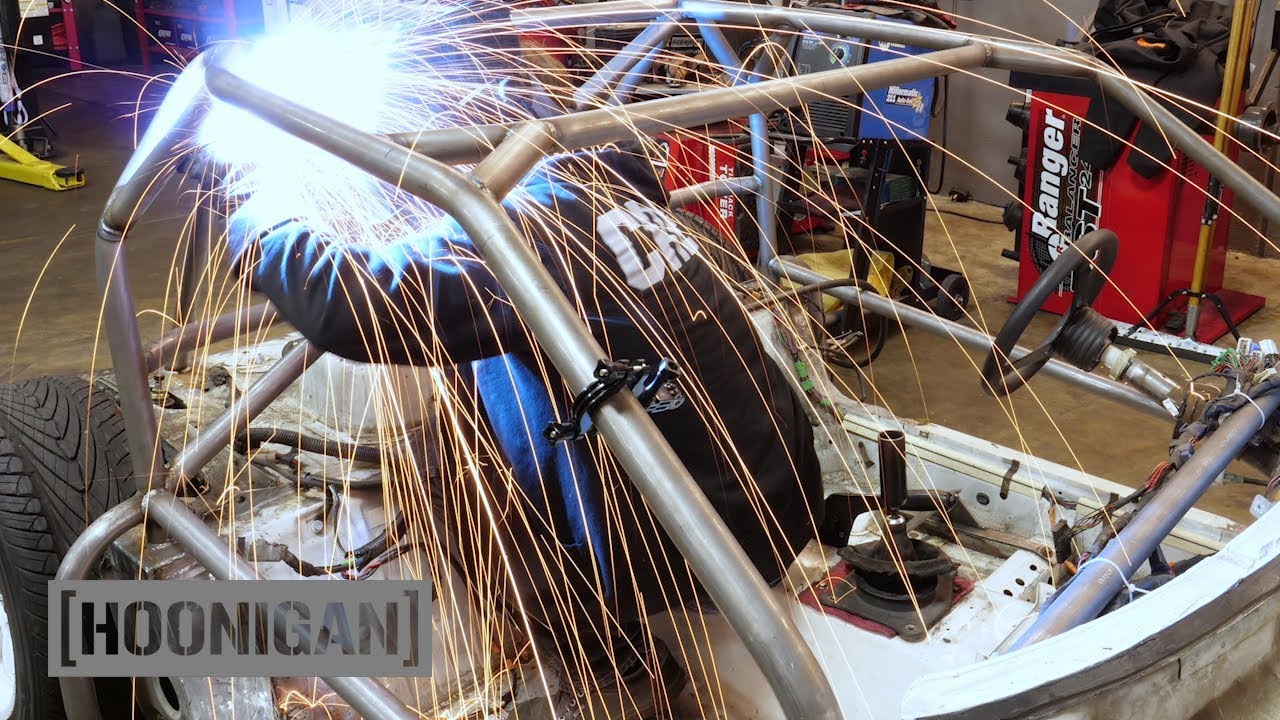 [HOONIGAN] DT 196: $200 Miata Kart Build [Part 7] - Seat and Harness Install