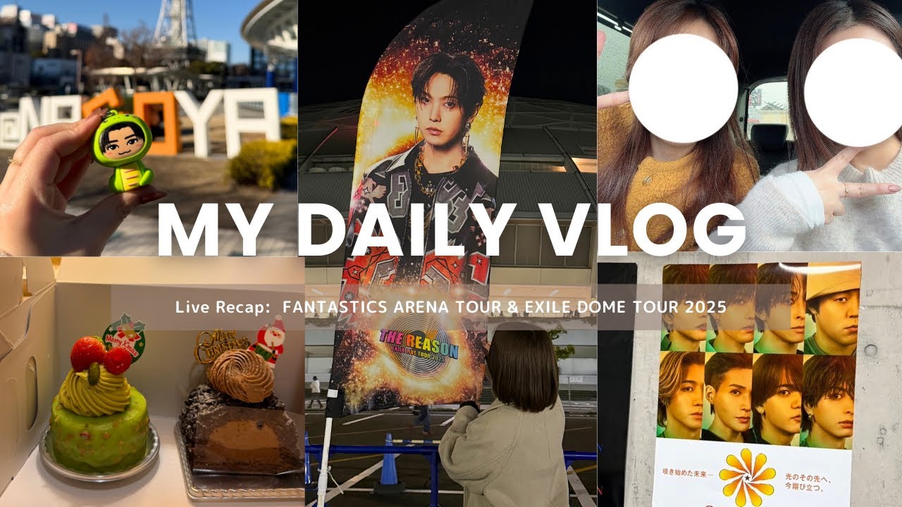 【LIVE vlog】2025年最後のライブ｜FANTASTICS BUTTERFLY EFFECT in 静岡｜EXILE THE REASON in 愛知｜過去最高に全力で楽しんだLDHライブ