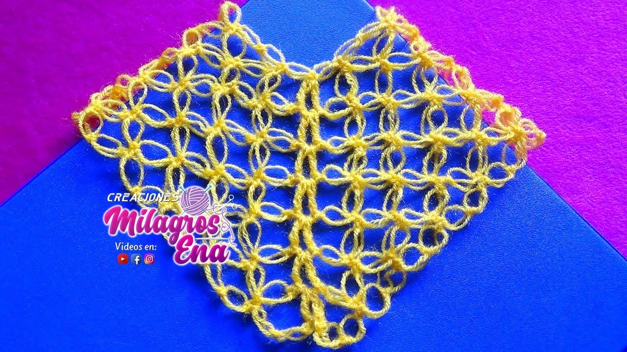 Poncho a Crochet : punto espuma de mar o punto salomón para aplicar en ponchos de cualquier talla