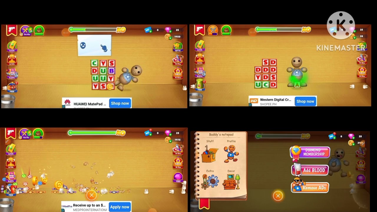 up to faster 4 parison to kick the buddy created with @101oohso